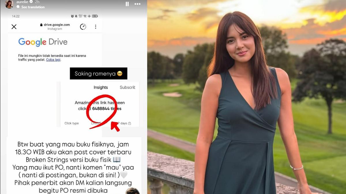 VIRAL BROKEN STRINGS - Kolase unggahan Aurelie Moeremans soal Broken Strings