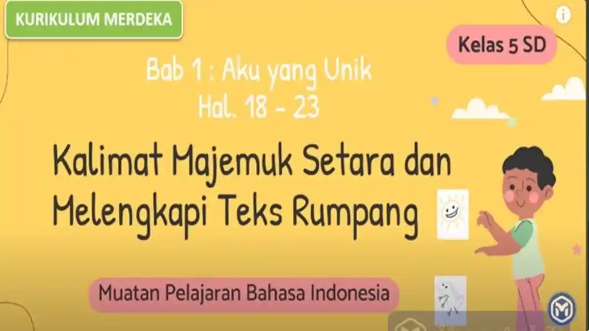 Kunci Jawaban Bahasa Indonesia Kelas 5 SD Halaman 18 23 Kurikulum Merdeka, Bab 1 Aku Yang Unik