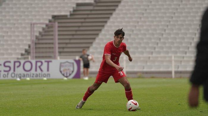Tim Geypens ketika berseragam Timnas U20 Indonesia dalam pertandingan non-resmi.
