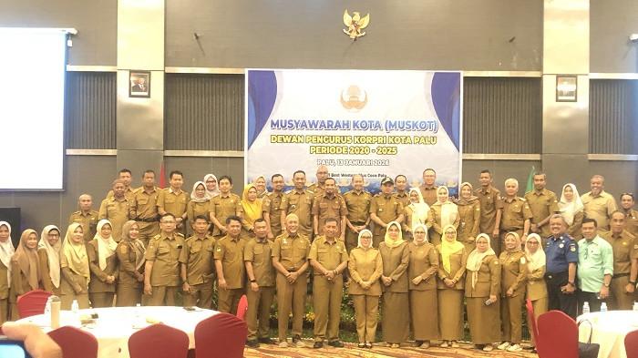 Imran Lataha Kembali Terpilih Jadi Ketua Korpri Kota Palu Periode 2026–2030