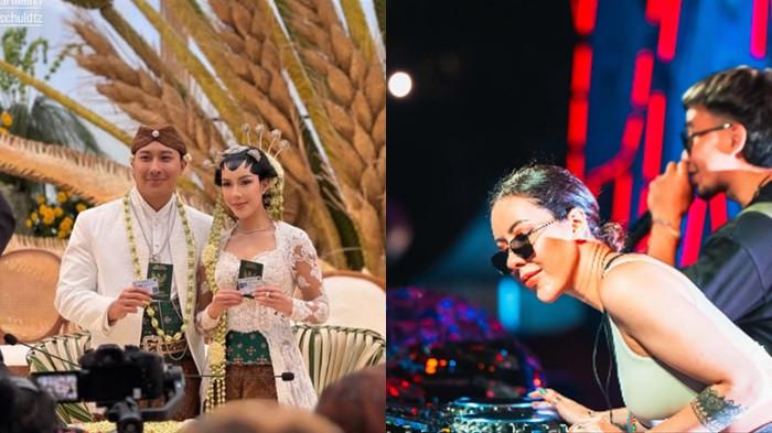 Momen Pernikahan Darman Mangkuluhur - Kolase. Patricia Schuldtz: Wajah Modernitas di Tengah Tradisi Sakral Cendana