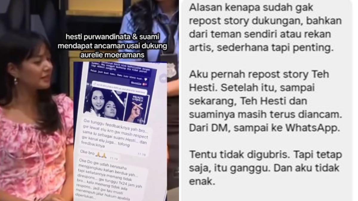 Ancaman itu diduga dikirim oleh sosok bernama Roby Tremonti melalui pesan WhatsAp.