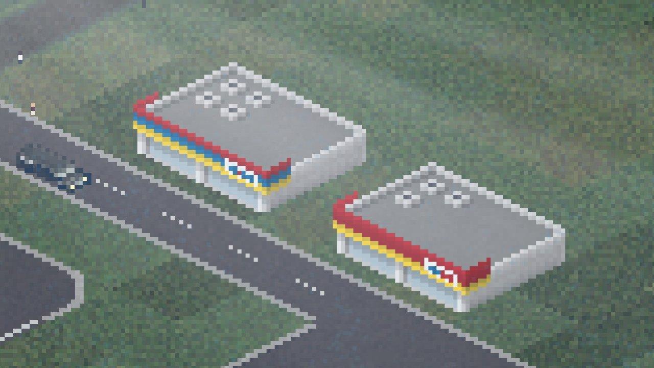 PLUGIN THEOTOWN - Tangkap Layar Plugin TheoTown Bertema Gedung Alfamart dan Indomaret yang diunduh pada Selasa (13/1/2026)