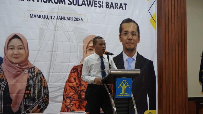 PISAH SAMBUT - Kanwil Kemenkum Sulbar menggelar acara pisah sambut pejabat lama Sunu Tedy Maranto dengan pejabat baru Saefur Rochim.