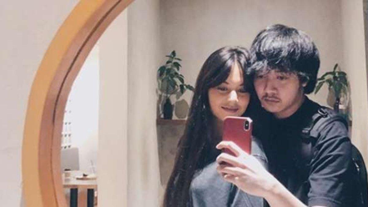 Kemesraan Hanif Ramadhana dengan Aurelie Moeremans.