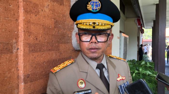 Kakanwil BPN Bali I Made Daging ditemui usai apel peringatan Hari Agraria dan Tata Ruang (HANTARU) di halaman Kantor BPN Bali, Rabu 24 September 2025.