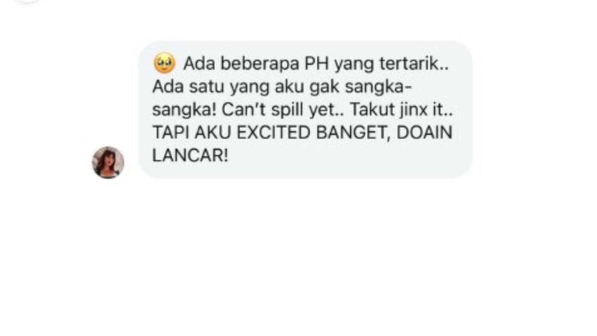 Aurelie belum bisa mengungkap rumah produksi mana yang berpotensi mengangkat memoarnya ke layar.