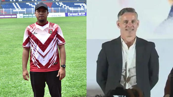 TIMNAS INDONESIA -- Kolase Foto Farid Tanib (kiri) dan John Herdmann. Pelatih Persidago Farid Tanib menanggapi penunjukan John Herdmann sebagai pelatih Timnas Indonesia.