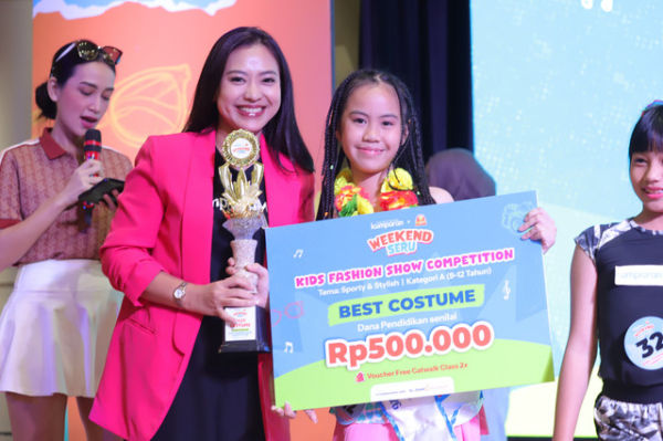 Pemenang Kids Fashion Show Competition kumparan Weekend Seru yang berlangsung di WTC Mangga Dua, Jakarta Utara, Sabtu (10/1/2026). Foto: Jamal Ramadhan/kumparan