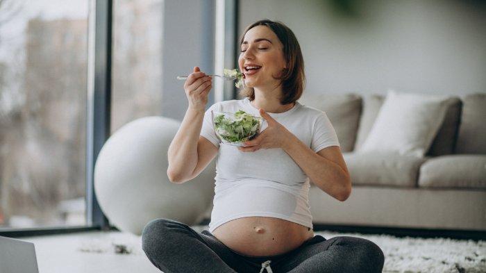 Ilustrasi ibu hamil yang mengalami diabetes gestasional disarankan konsumsi makan dengan porsi kecil dan sering