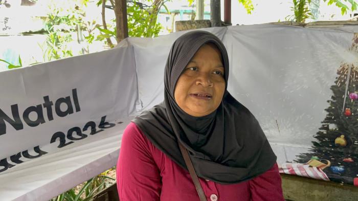 Sopiyah, eks asisten rumah tangga Denada, saat ditemui Wartakotalive.com, saat ditemui di kawasan Pejaten, Pasar Minggu, Jakarta Selatan, Rabu (14/1/2026).