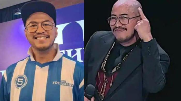 (kiri ke kanan) Pandji Pragiwaksono saat ditemui di kawasan Wijaya, Jakarta Selatan, Selasa (2/12/2025).Tangkap layar Pandji Pragiwaksono dalam tayangan stand up comedy berjudul Mens Rea di Netflix