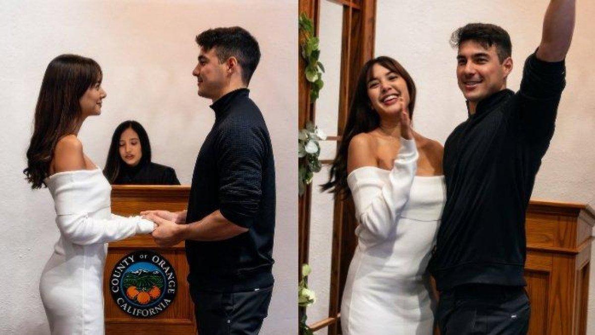 Aurelie Moeremans dan Tyler Bigenho menikah di Amerika Serikat