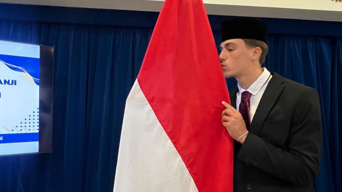 PEMAIN NATURALISASI - Mauro Zijlstra yang resmi menyandang gelar WNI, Jumat (29/8/2025) setelah pengambilan sumpah di Den Haag, Belanda.