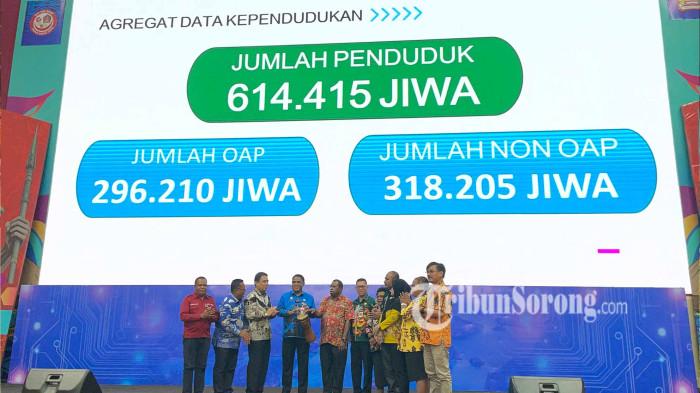 DATA OAP - Pemerintah Provinsi Papua Barat Daya resmi melaunching Data Penduduk Orang Asli Papua (OAP) tingkat Provinsi Papua Barat Daya di Gedung L Jitmau, Kota Sorong, Kamis (15/1/2026).