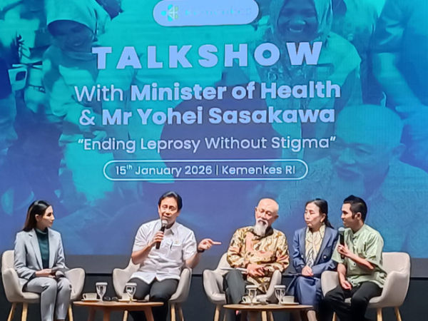 Acara talkshow mengenai penyakit kusta 'Ending Liprosy Without Stigma' di Kantor Kementerian Kesehatan, Jakarta Selatan, Kamis (15/1/2026). Foto: Ryan Iqbal/kumparan