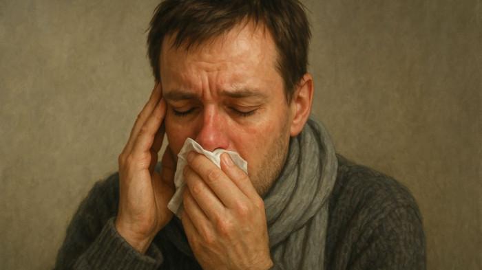 ILUSTRASI FLU - Gambar ini dibuat menggunakan kecerdasan buatan, Minggu (14/9/2025).