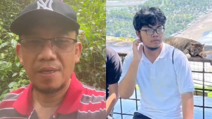 PENDAKI TEWAS -  Dhani Rusman, ayah Syafiq Ridhan Ali Razan (18) (kiri) menyampaikan terima kasih usai putranya ditemukan setelah 17 hari pencarian. (kanan) potret Syafiq semasa hidupnya.