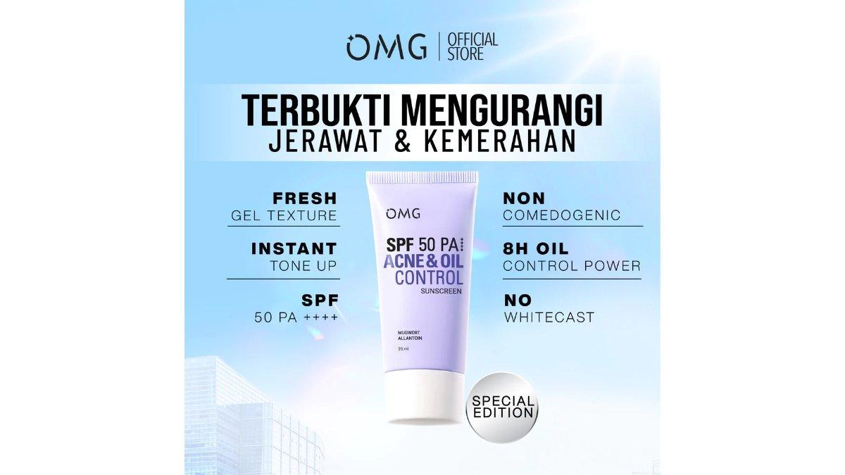OMG Acne Oil Control UV Barrier Sunscreen SPF50 PA