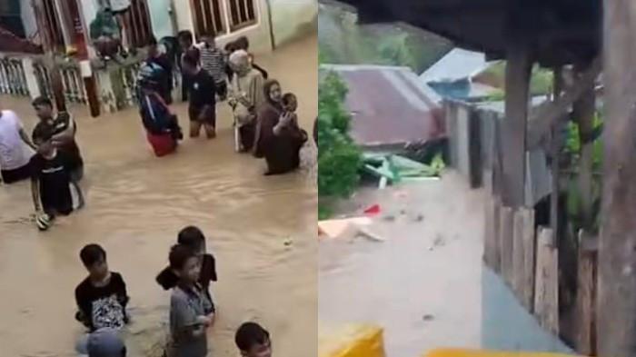Banjir Terjang Desa Wani Donggala Air Setinggi Pinggang, Sejumlah Rumah Warga Terseret Arus