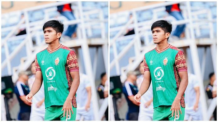 FAJRI BEK SFC - Full bek kiri Sriwijaya FC Fajri Ardiansyah menjalani laga home musim kompetisi Pegadaian Championship 2025/26 di Stadion Gelora Sriwijaya Jakabaring Palembang.