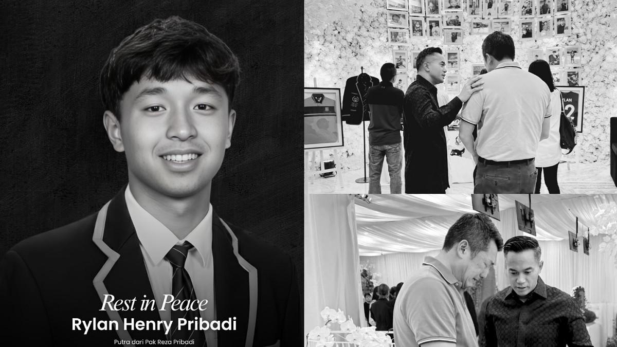 CUCU KONGLOMERAT MENINGGAL - Kolase kabar pengumuman meninggalnya Rylan Henry Pribadi, cucu konglomerat Henry Pribadi