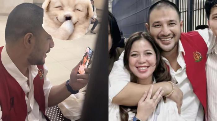 DUKUNG AMMAR - Momen pertemuan aktor Ammar Zoni dan dokter Kamelia di Lapas dicapture Sabtu, 20 Desember 2025.