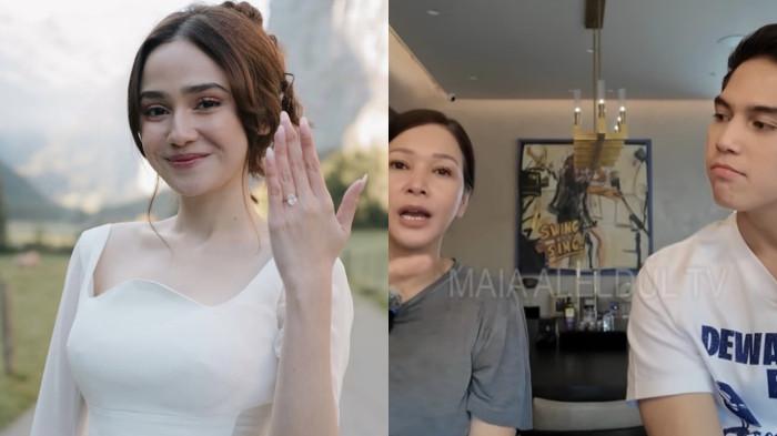 ASAL USUL CINCIN - Kolase momen Syifa Hadju dilamar El Rumi di Swiss dan Maia Estianty mengungkap keterlibatan Irwan Mussry dalam membantu El menyiapkan cincin berlian dicapture (8/10/2025).