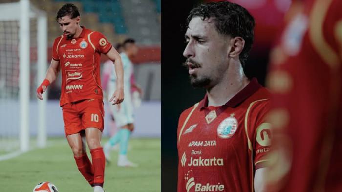 BURSA TRANSFER AREMA - Gelandang asal Brasil, Gustavo Franca (KANAN) ketika membela Persija Jakarta  dalam pertandingan yang diunggah melalui akun Instagram sang pemain Sabtu (1/11/2025). Aksi Gustavo Franca ketika menendang bola (KIRI) dalam postingan yang sama. Kini Gustavo Franca dengan status pinjaman akan memulai lembaran baru bersama Arema FC hingga akhir musim Super League 2025/2026.