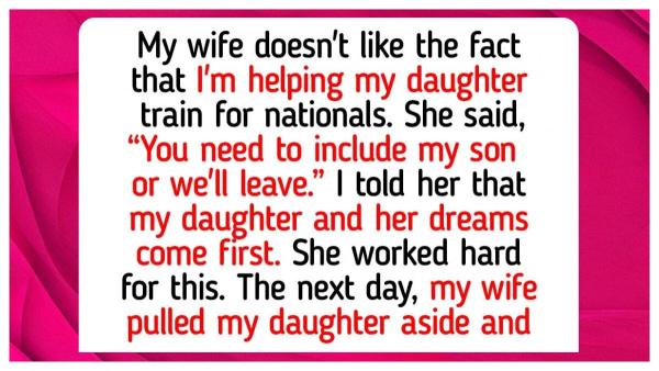 Ia mendukung putrinya yang berlatih untuk kejuaraan nasional, meskipun istri menginginkan anak tirinya ikut. Saat putrinya bekerja keras mengejar mimpinya, keputusan itu memicu ketegangan keluarga ketika istri kemudian menghubungi putrinya keesokan harinya.