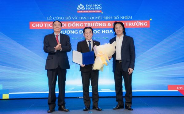 PGS.TS Nguyễn Hữu Huy Nhựt làm hiệu trưởng Trường đại học Hoa Sen - Ảnh 1.