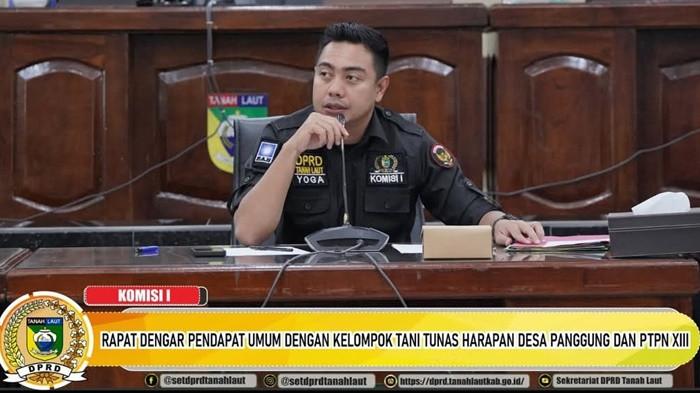 Ketua Komisi I DPRD Tala Yoga Pinis Suhendra memimpin RDPU