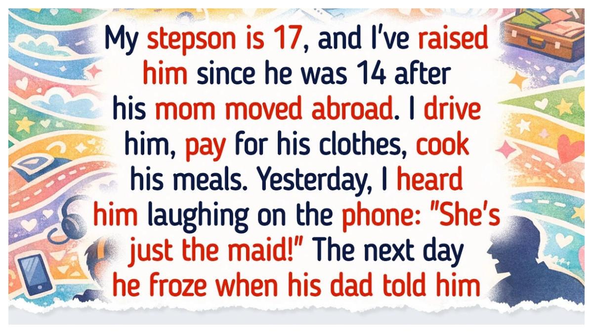 Anak tiri saya berusia 17 tahun sudah tinggal bersama saya sejak umur 14 tahun setelah ibunya pindah ke luar negeri. Saya antar dia pergi sekolah, belikan pakaiannya, masak dan urus semua hal untuknya. Ketika saya mendengar dia tertawa di telepon dan berkata “Dia hanya pembantu!”, itu sudah melewati batas. Keesokan harinya, setelah ayahnya memberitahunya sesuatu yang tak terduga, reaksinya langsung berubah.