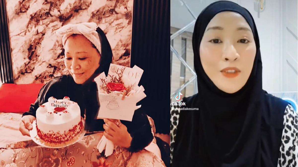 ARTIS HILANG DI ARAB - Kolase potret Nadia Kesuma, artis yang sempat dilaporkan hilang di Arab