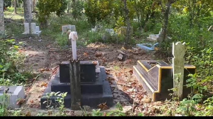 Kondisi TPU Dusun Harapan Baru, Desa Kaluku Nangka, Kecamatan Bambaira, Kabupaten Pasangkayu