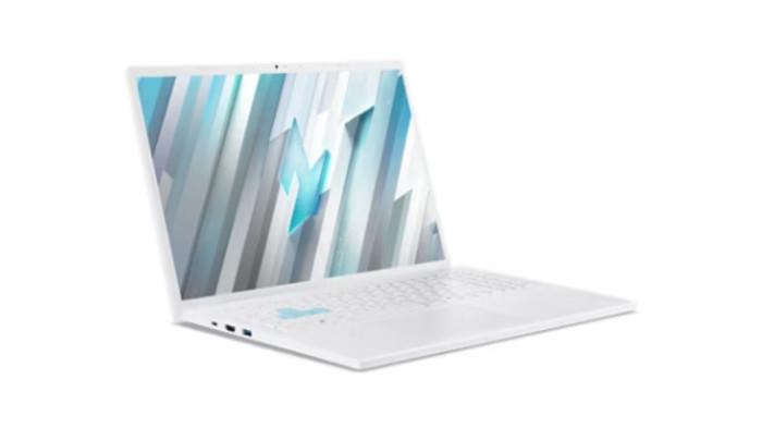 Tampilan Acer Nitro Lite 16 dengan warna putih.