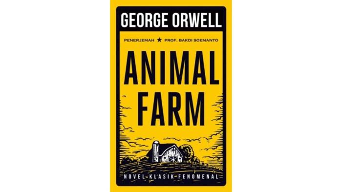 Buku Animal Farm karya George Orwell.