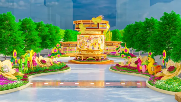 Đường hoa Nguyễn Huệ Tết Bính Ngọ 2026 có gì hấp dẫn? - Ảnh 2.