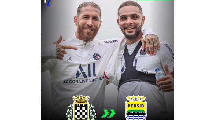 CALON PERSIB - Sergio Ramos dan Layvin Kurzawa (kanan) saat membela Paris Saint-Germain. Dua pemain ini dikabarkan akan gabung Persib namun kini Kurzawa dilaporkan sudah deal.