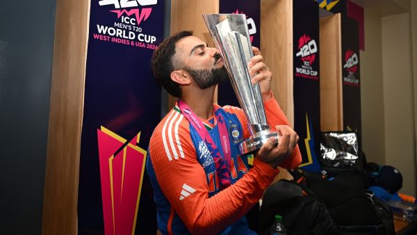 Virat Kohli T20 World Cup 2024 Trophy