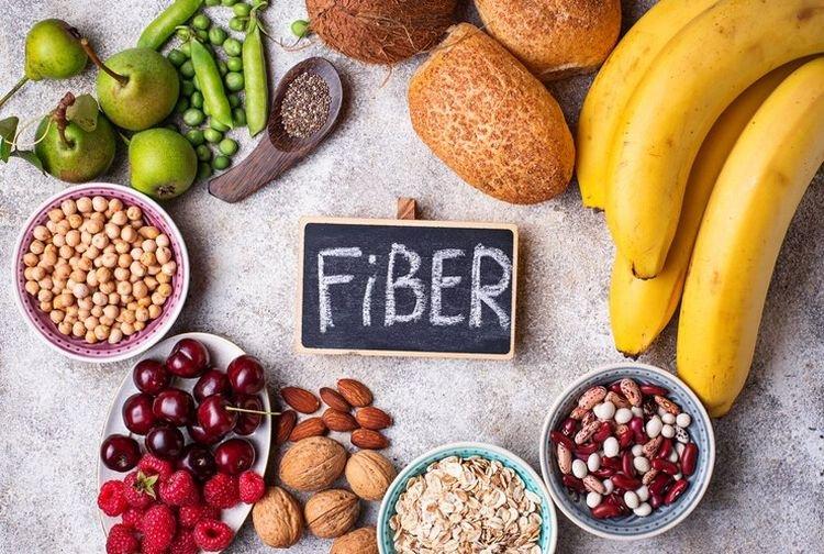 ilustrasi makanan tinggi serat