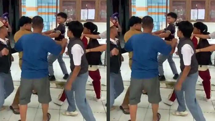 Seorang guru bernama Agus Saputra mengalami pengeroyokan dari sejumlah siswa SMK di Kabupaten Tanjung Jabung Timur (Tanjabtim).