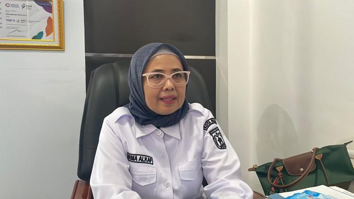 Kepala Disperindag Kota Palu, Irmawati Alkaf, saat ditemui di ruang kerjanya, Kelurahan Talise, Kecamatan Mantikolure, Kota Palu, Rabu (21/1/2026).
