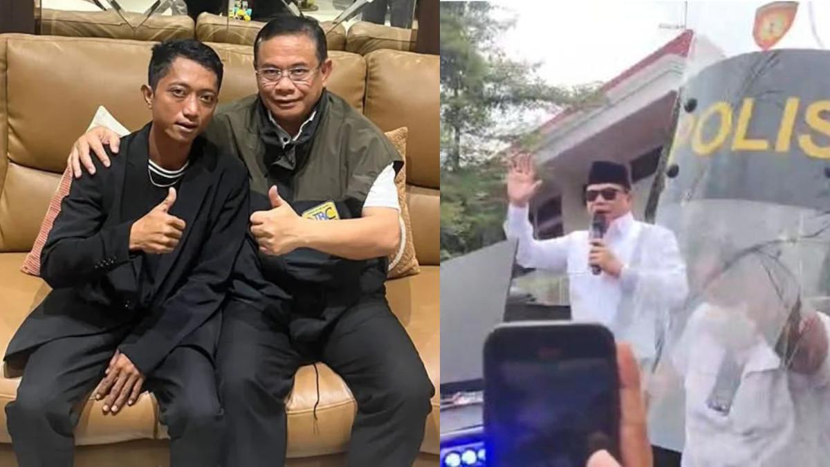 DEMO PATI BATAL - Inisiator Aliansi Masyarakat Pati Bersatu, Ahmad Husein, dengan Bupati Pati Sudewo. Husein mengaku sudah berdamai dengan Sudewo dan tidak lagi menuntutnya lengser.