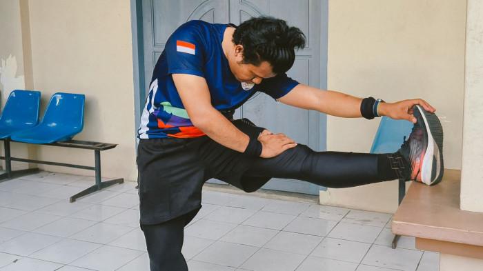 OLAHRGA - Potret Visi saat sedang berolahraga