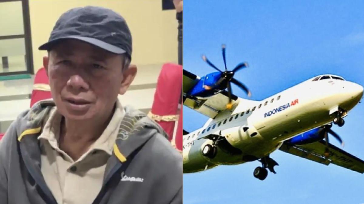 PESAWAT ATR JATUH - Ayah Dwi Murdiono, Bambang usai jalani pengambilan sampel DNA di Biddokkes Polda Sulsel, Jl Kumala, Makassar, Minggu (18/1/2026) malam. Bambang kisahkan sosok Dwi Murdiono pernah curhat trauma naik pesawat.