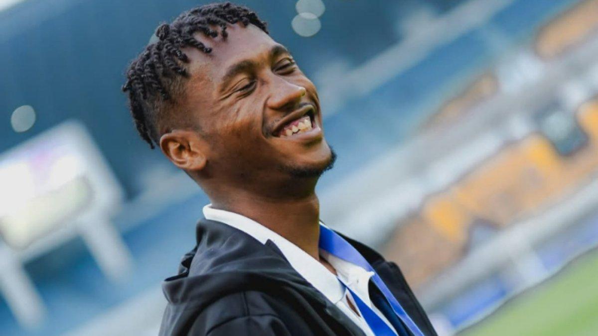 Pemain Dewa United, Alta Ballah jelang pertandingan melawan Persib Bandung pada pekan 19 Liga 1 2024/2025 di Stadion Gelora Bandung Lautan Api (GBLA), Bandung, Jumat (17/1/2025).