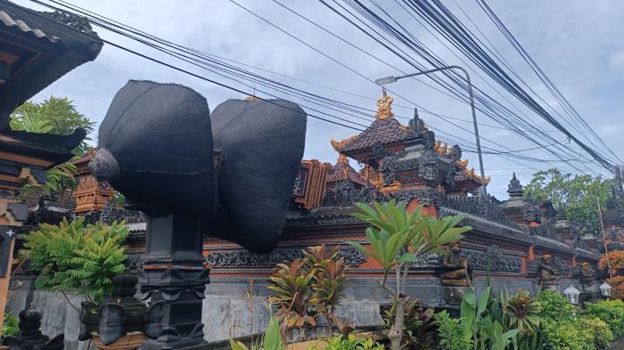 Suasana Jalan Sidakarya, Desa Sidakarya Denpasar pasca diterjang angin puting beliung. BREAKING NEWS: Angin Puting Beliung Terjang Sidakarya Denpasar, Krisna Alami Kerugian Ratusan Juta