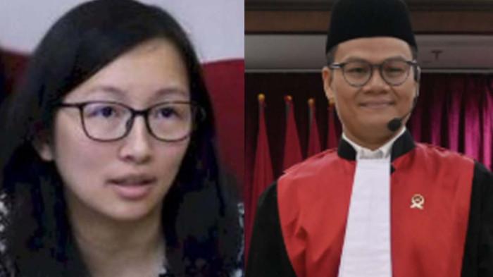 TANGKAP - Hakim Andi Saputra (kanan) meminta kejaksaan agung segera menangkap eks stafsus Nadiem Makarim Jurist Tan.