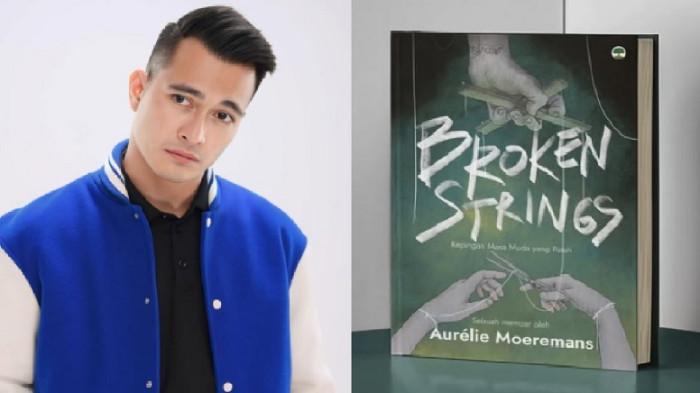 KARAKTER ZANE - Kolase foto Eza Gionino (KIRI) dan cover buku Broken Strings (KANAN). Warganet ramai mengaitkan karakter Zane dalam buku Broken Strings dengan aktor Eza Gionino. Menanggapi ramainya tudingan tersebut, Eza Gionino akhirnya buka suara.  